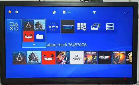 Playstation 4 European with 2 controller all cable and 20 games