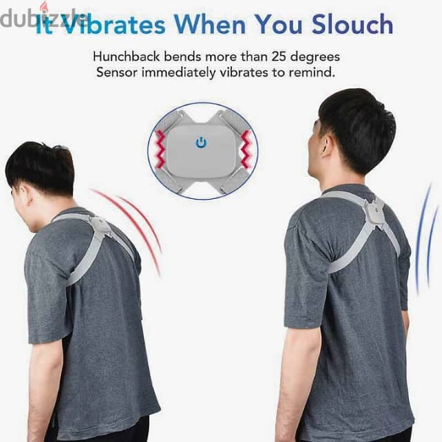 Induction Posture Corrector Belt with Vibrations, Voice Reminder 2