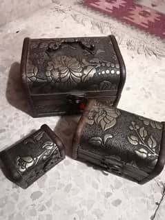 Wood Carved Boxes