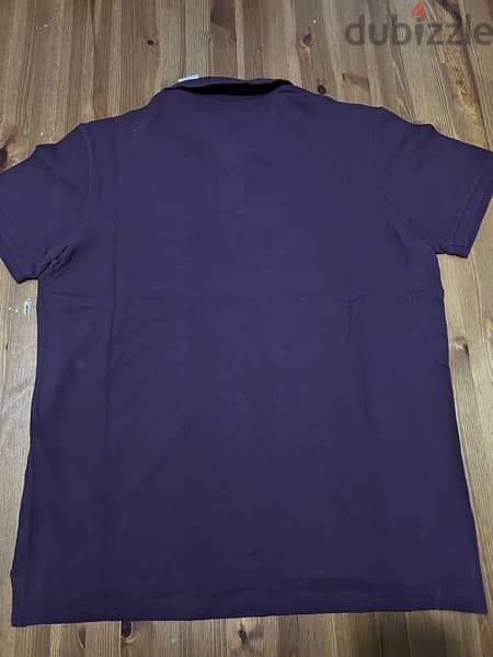 POLOS SHIRTS (LARGE - RELAXED FIT - AE & GAP) ( RED & PURPLE/BORDO) 4