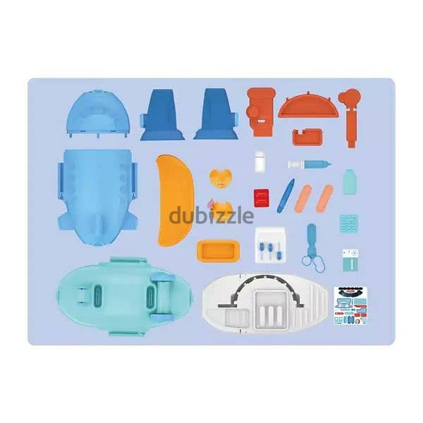 2-in-1 Doctor Clinic Plane Pretend Play 45pcs 1