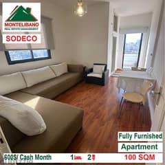 600$/Cash Month!! Apartment for rent in Sodeco!!