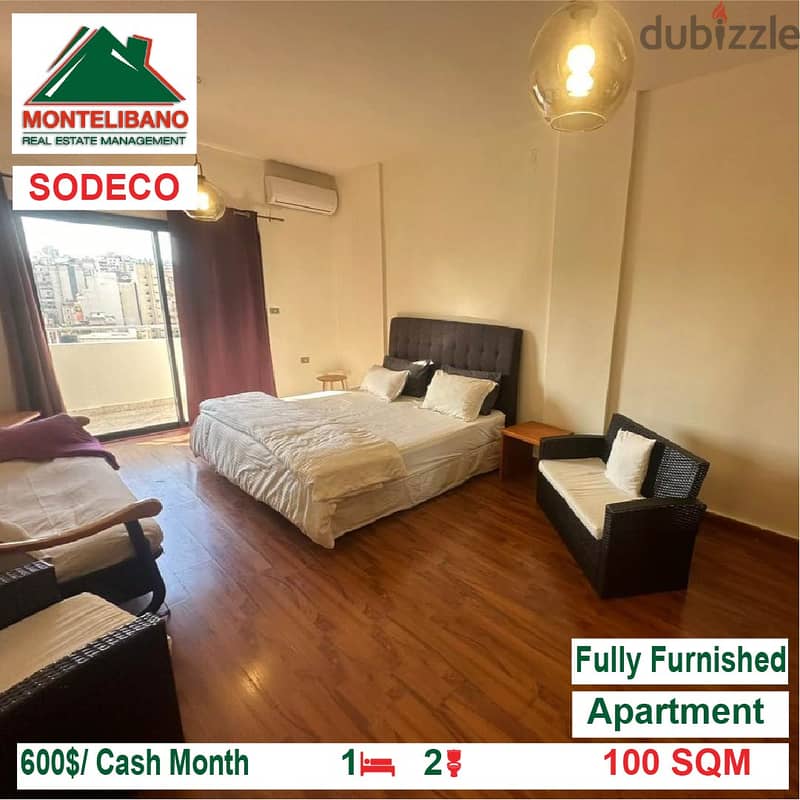600$/Cash Month!! Apartment for rent in Sodeco!! 1