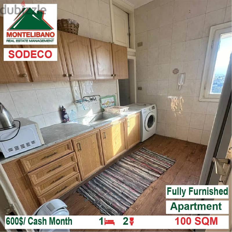 600$/Cash Month!! Apartment for rent in Sodeco!! 2