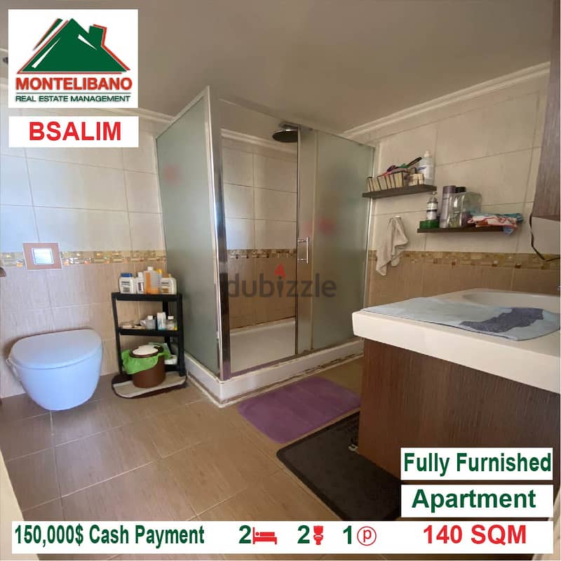 130,000$ Cash Payment!! Apartment for sale in Bsalim!! 5