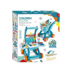 Children Doctor Transformable Cart Set