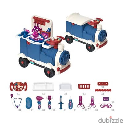 3 in 1 Trolley Doctor Set Train Ride On Car