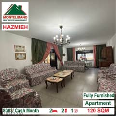 800$/Cash Month!! Apartment for rent in Hazmieh!! 0