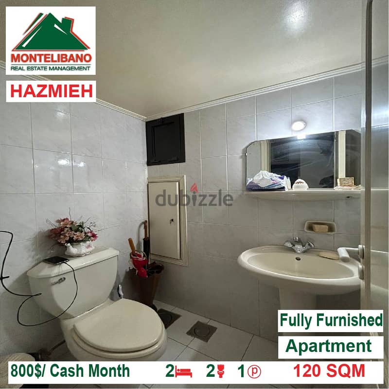 800$/Cash Month!! Apartment for rent in Hazmieh!! 4