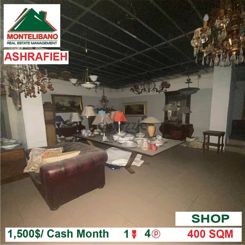 SHOP for rent located in Ashrafieh 1