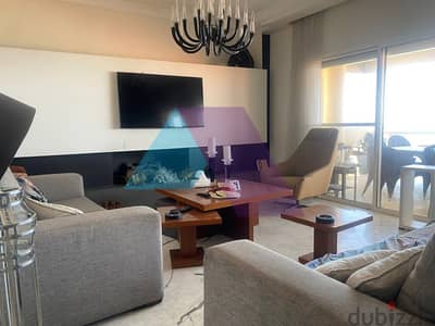 Lux furnished 250m2 apartment+terrace+seaview for rent in Haret Sakher