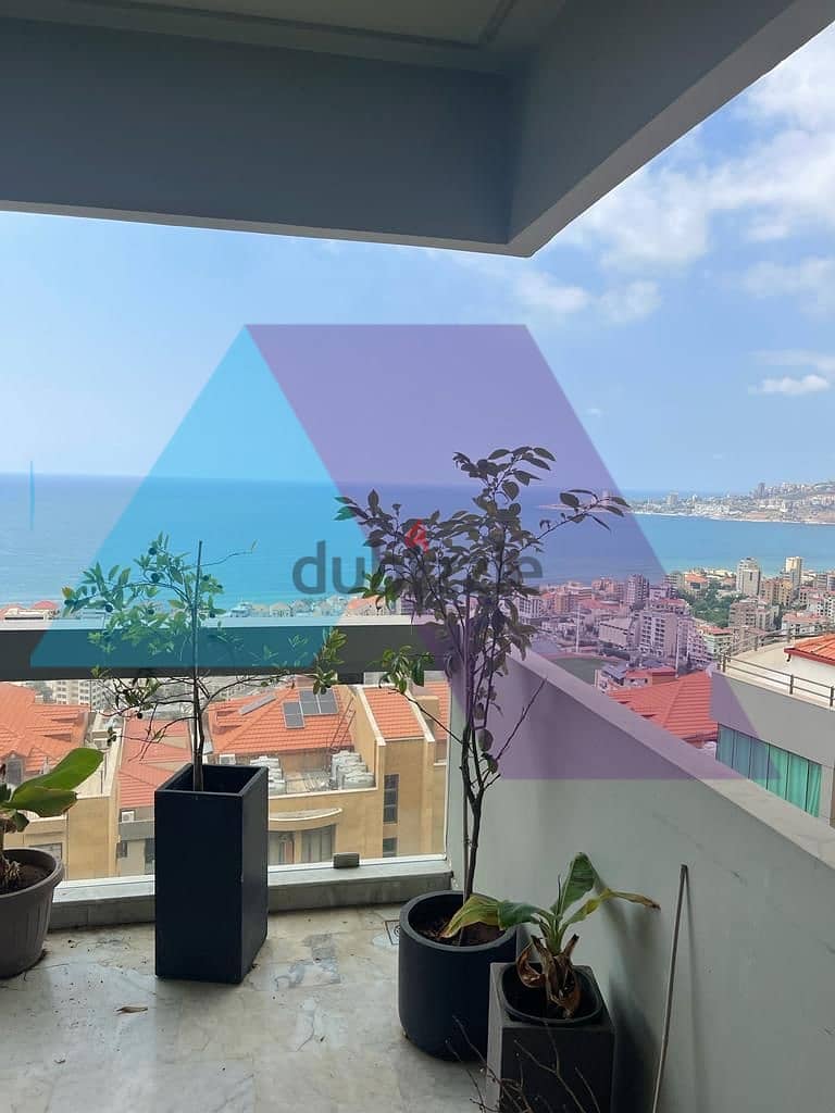 Lux furnished 250m2 apartment+terrace+seaview for sale in Haret Sakher 2