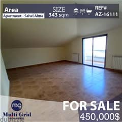 Apartment for Sale in Sahel Alma, AZ-16111, شقة للبيع في ساحل علما 0
