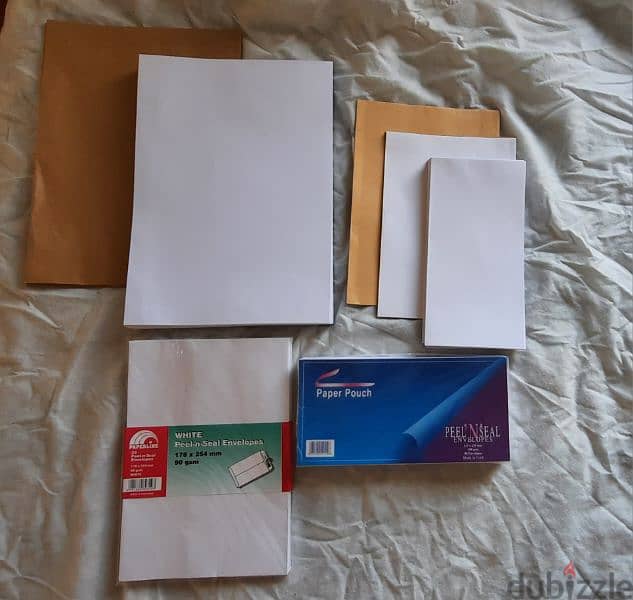 Envelopes.  all sizes 0