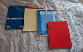 Notebooks and block notes. all sizes