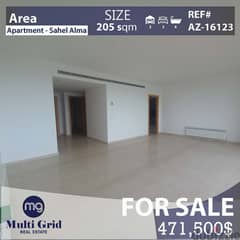 Apartment for Sale in Sahel Alma, AZ-16123, شقة للبيع في ساحل علما