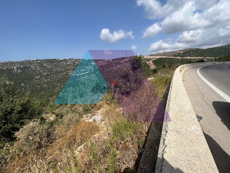 A 835 m2 land+open mountain view for sale in Haqel-أرض للبيع في حقل 1