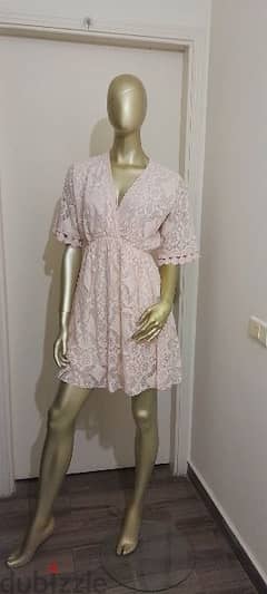 Lace Flared Dress Baby Rose 0