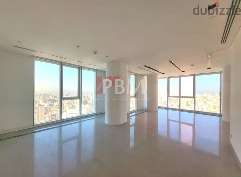 Luxurious Apartment For Rent In Achrafieh | Panoramic View | 300 SQM | 0