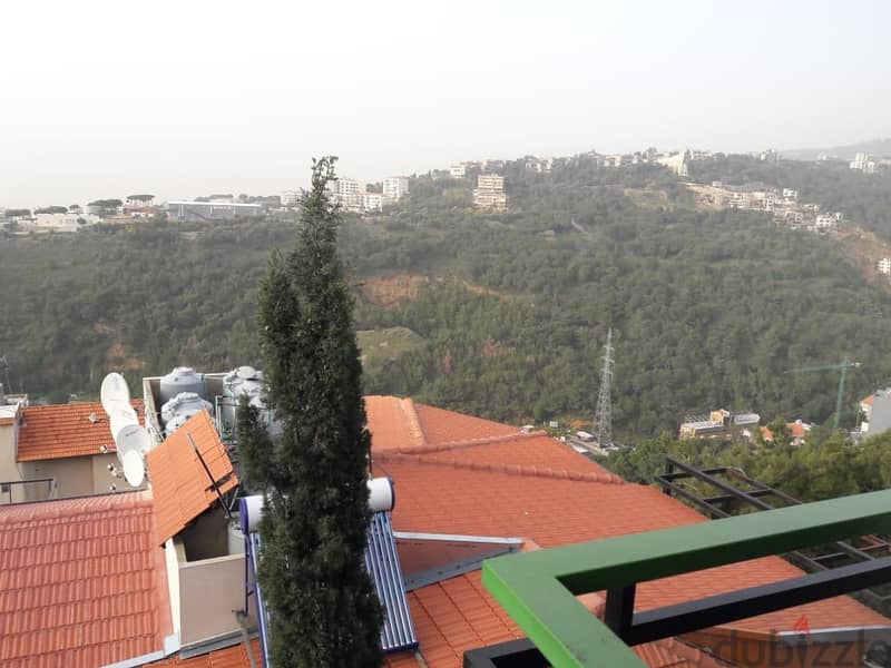 RENTED Fully furnished apartment rent in Mansourieh|Mountain& sea view 4