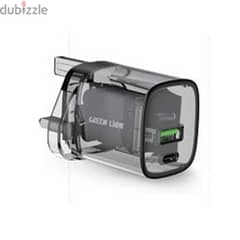 Green Lion 33W Transparent Wall Charger UK