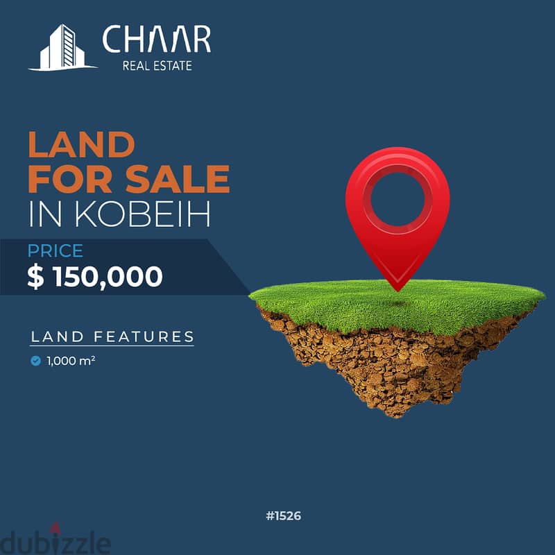 R1526 Residential Land for Sale in Kobbeih 1