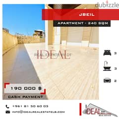 Apartment for sale in jbeil 240 SQM REF#JH17128