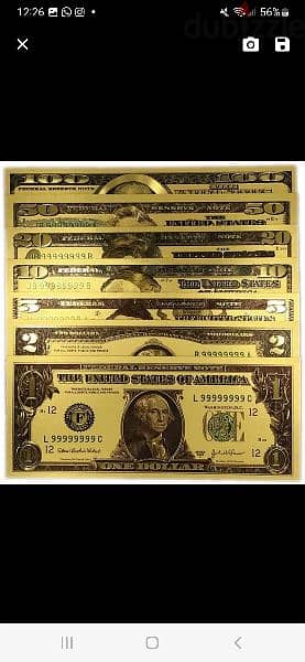 golden dollars set of 7 pieces 2