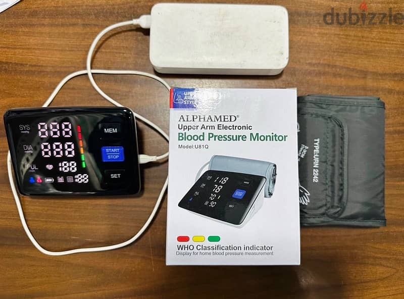Blood Pressure Monitor LED screen type C charging مكنة ضغط 4
