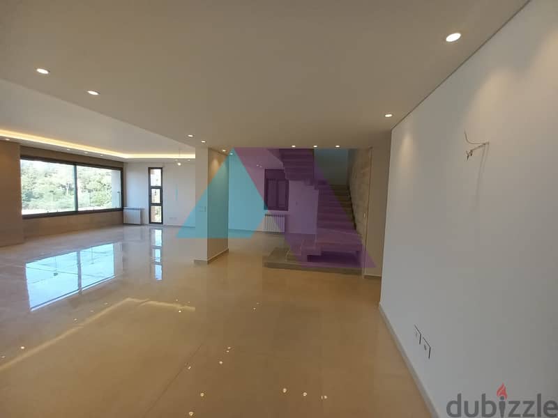 390 m2 Duplex+40 m2 terrace+open mountain/sea view for sale in Jamhour 1