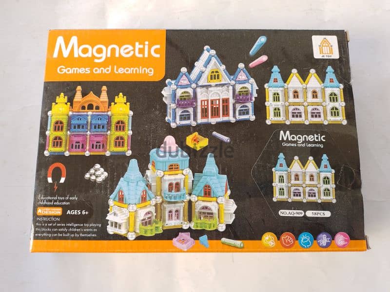 magnetic toys 58 pieces 0