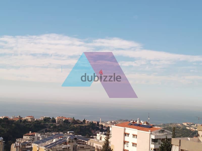 107 m2 apartment +80 m2 roof terrace+ view for sale in Mazraat Yachouh 1