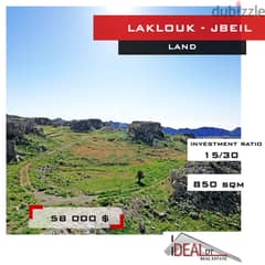 Land for sale in Laklouk - Jbeil 850 sqm ref#jh17275
