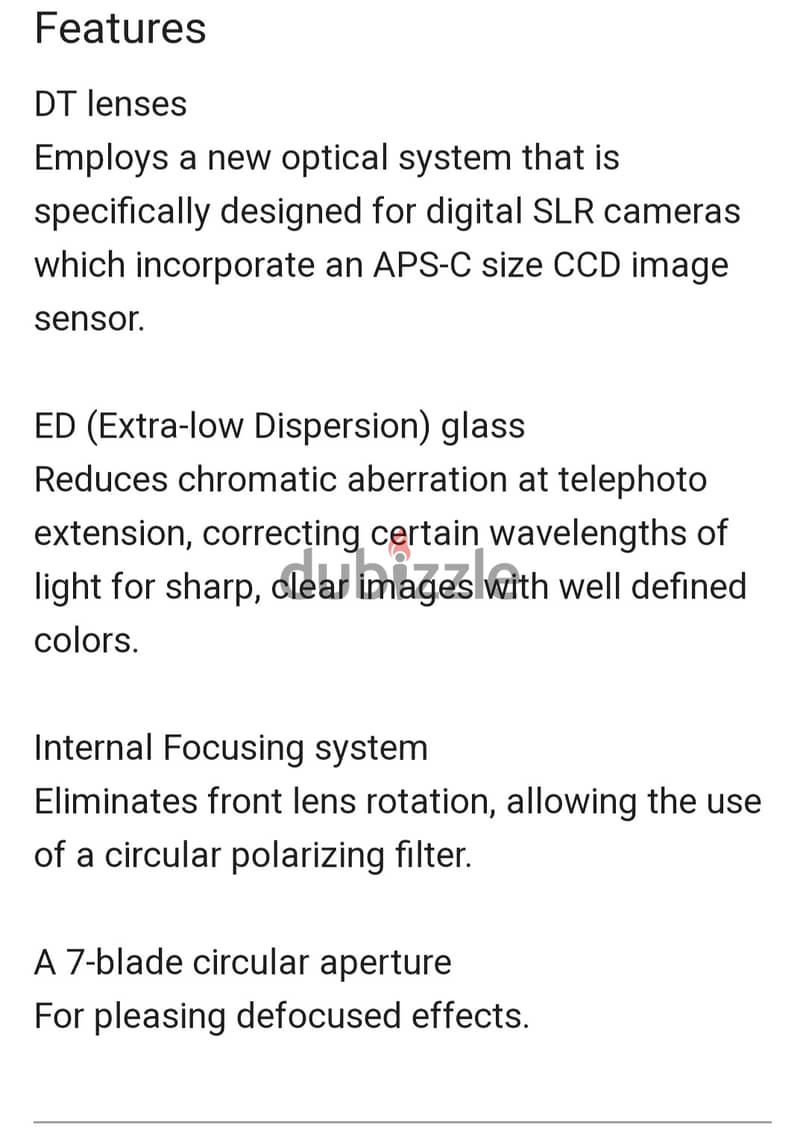 Sony lens alpha dt 18-250mm 5