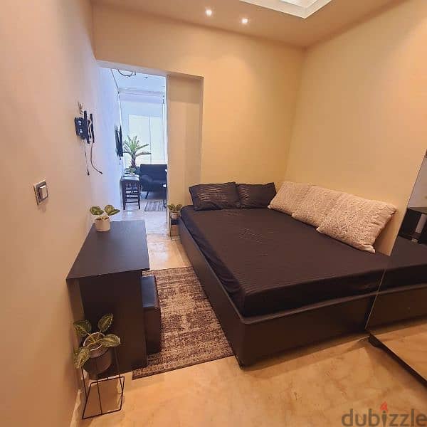 Studio for rent  fully furniture parking  450$ ستوديو الإيجار دفع شهري 1