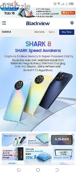 BLACKVIEW SHARK 8 Price, Design, Specifications, 6.78 120Hz Display, 64MP Camera