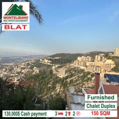 Duplex chalet furnised and open view for sale in BLAT!!! 0