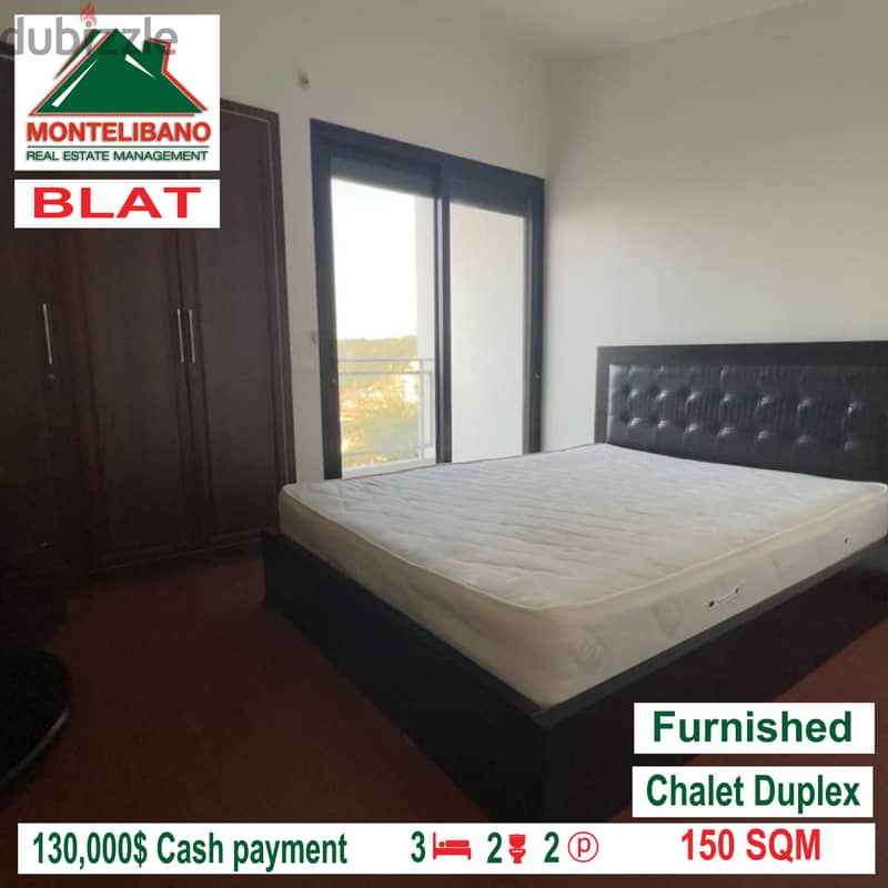 Duplex chalet furnised and open view for sale in BLAT!!! 1