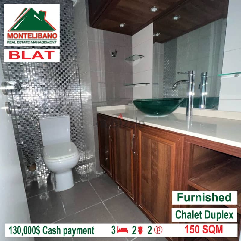 Duplex chalet furnised and open view for sale in BLAT!!! 4