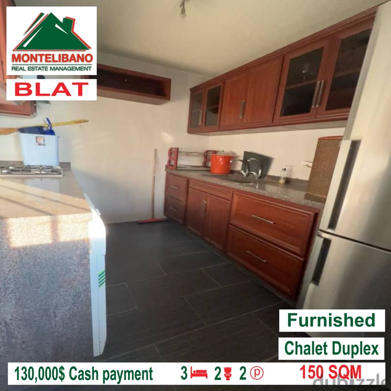 Duplex chalet furnised and open view for sale in BLAT!!! 5