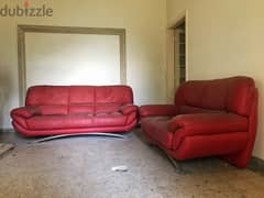 similicuir sofa 3 place and 2 place 0
