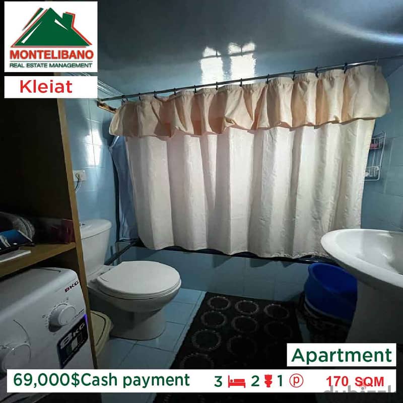 69,000$ Cash payment!! Apartment in Kleiat!! 4