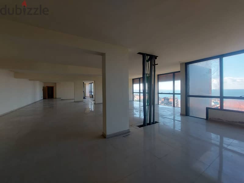 200 SQM Office in Ghazir, Keserwan with Sea and Mountain View 1