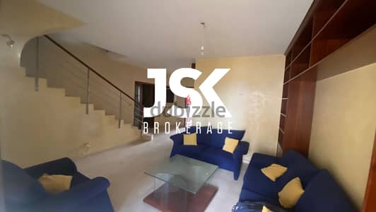 L14081- Semi-Furnished Duplex With Seaview for Sale in Dbayeh