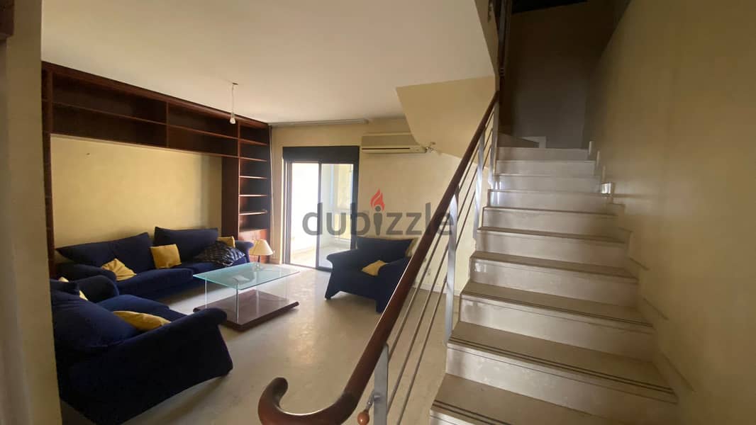 L14081- Semi-Furnished Duplex With Seaview for Sale in Dbayeh 2