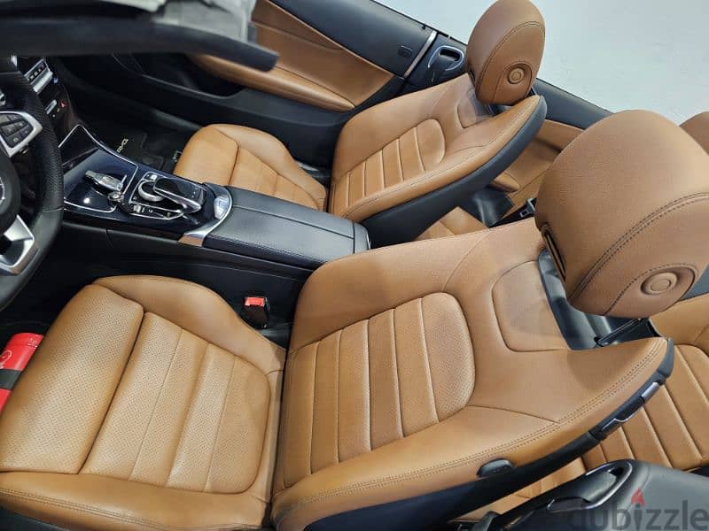 2017 Mercedes C200 Convertible Black/Havane Leather Company Source Tgf 9