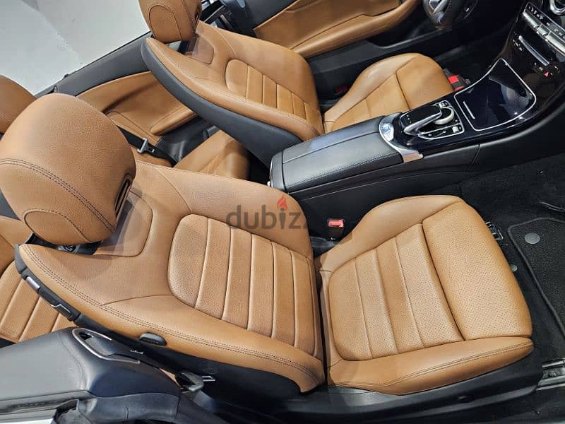 2017 Mercedes C200 Convertible Black/Havane Leather Company Source Tgf 12