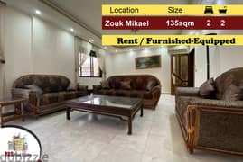 Zouk Mikael 135m2 | Used | Rent | Panoramic View | Furnished |EL/IV | 0