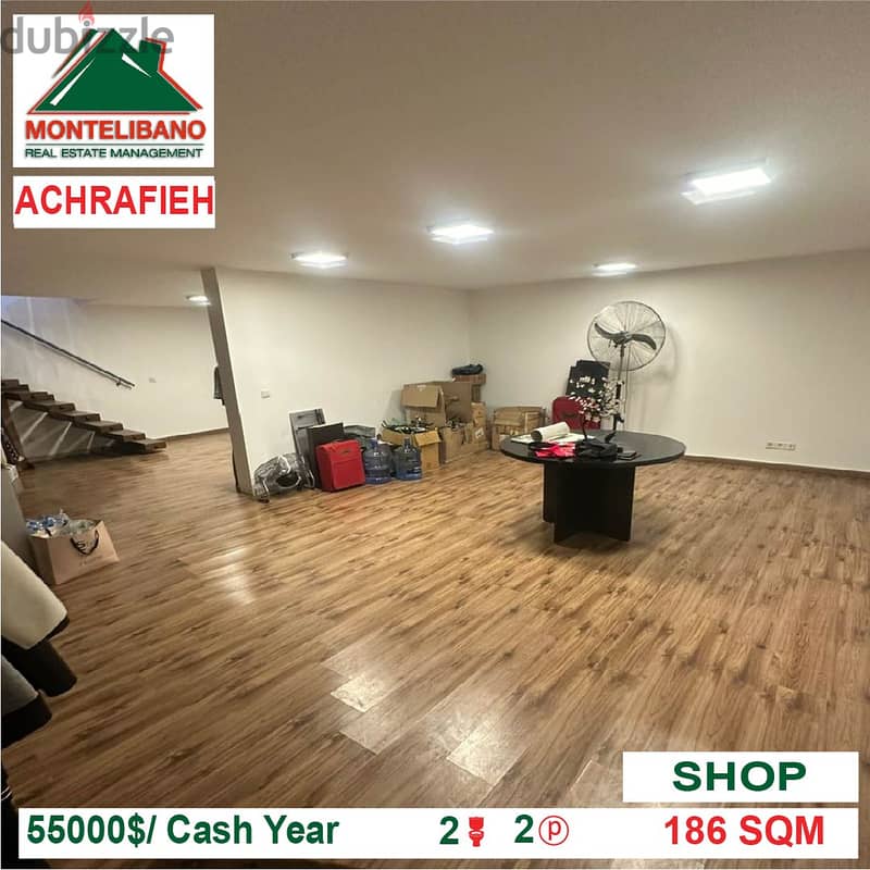 55,000$/Cash Year!! Shop for rent in Achrafieh!! 1