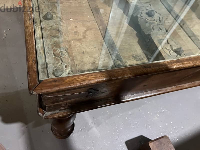 solid wood teak old door table 8